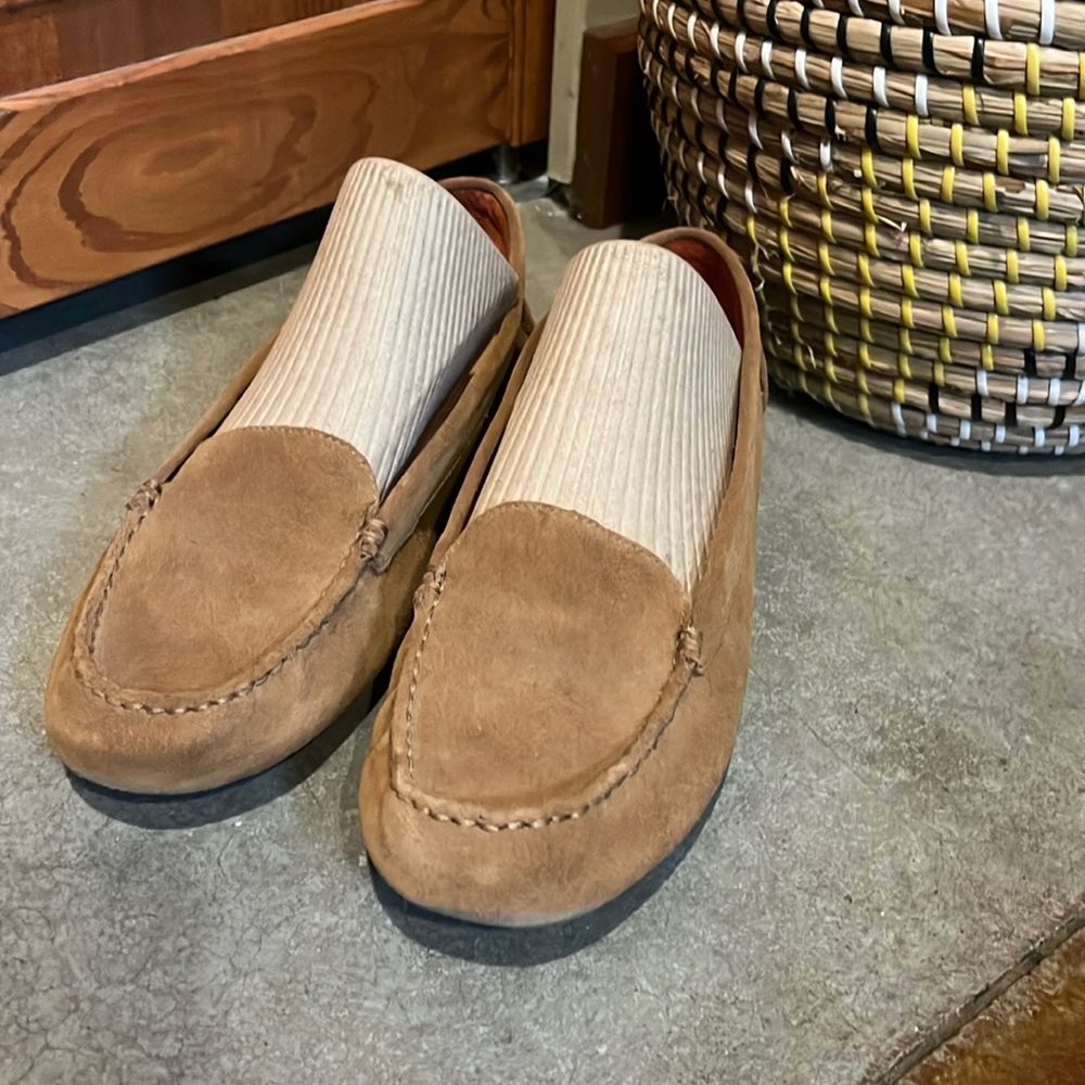 Leather Ugg loafers